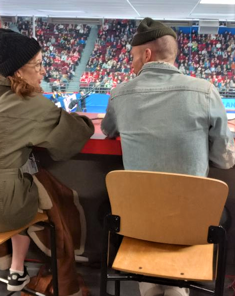 heathertvc15's tweet image. Look who's in the building!
 Didn't want to interrupt this dynamic duo during work time @Devin_Heroux @cbccolleenjones #cbccurl #WMCC2023