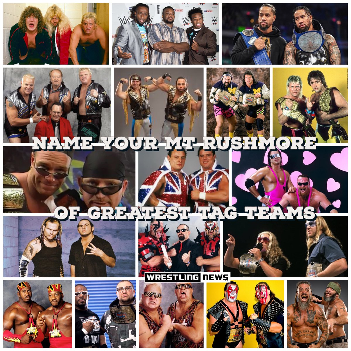 Doing this again because HARLEM HEAT and the NASTY BOYS should be on here.