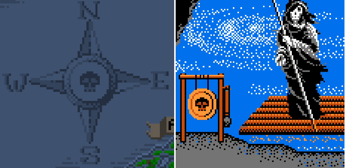 For #ScreenshotSaturday I thought I'd share one of the MANY Easter eggs in #BeyondShadowgate, but they're all just too much fun to spoil, so instead I'll point out one that I bet many of you #Shadowgate veterans noticed already on the #pixelart Kal Torlin KickStarter cloth map