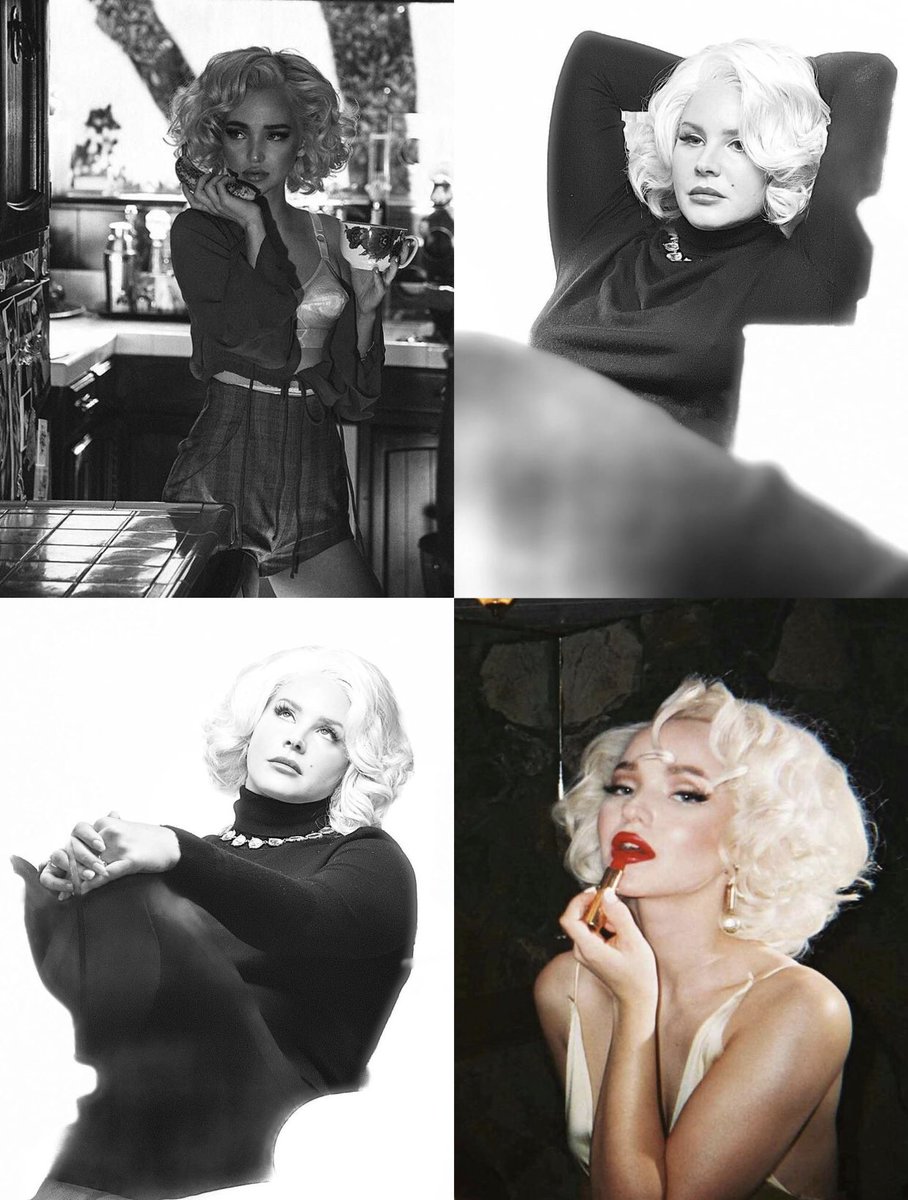 dovlanasafe's tweet photo. dove cameron and lana del rey as marilyn monroe. https://t.co/JPFRUEng0E