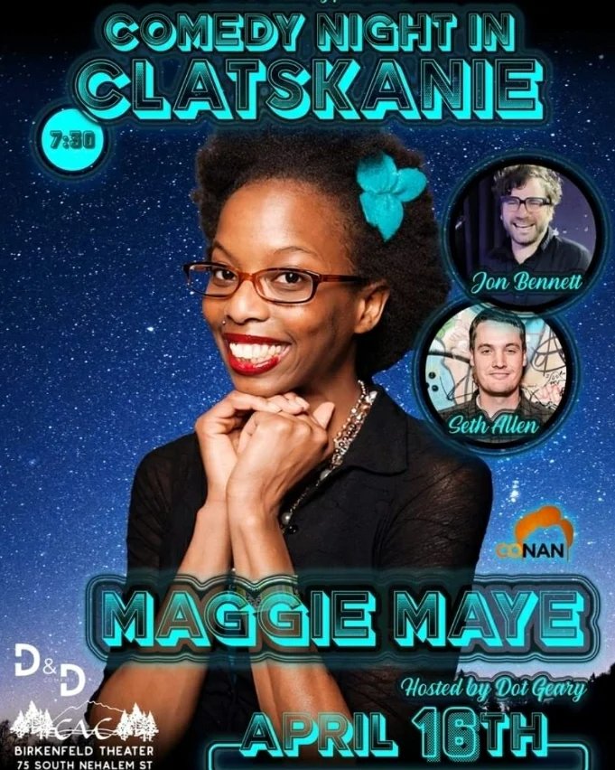 Maggie Maye by day, Trilly Wonka by later that day (@maggiemayehaha) on Twitter photo I'm coming to the Portland area next week for shows with <a href="/Curtis_Cook/">Curtis Cook</a>! If you're in the area make sure you come thru, these shows are going to be a whole heap of fun. I'm coming to the Portland area next week for shows with <a href="/Curtis_Cook/">Curtis Cook</a>! If you're in the area make sure you come thru, these shows are going to be a whole heap of fun.