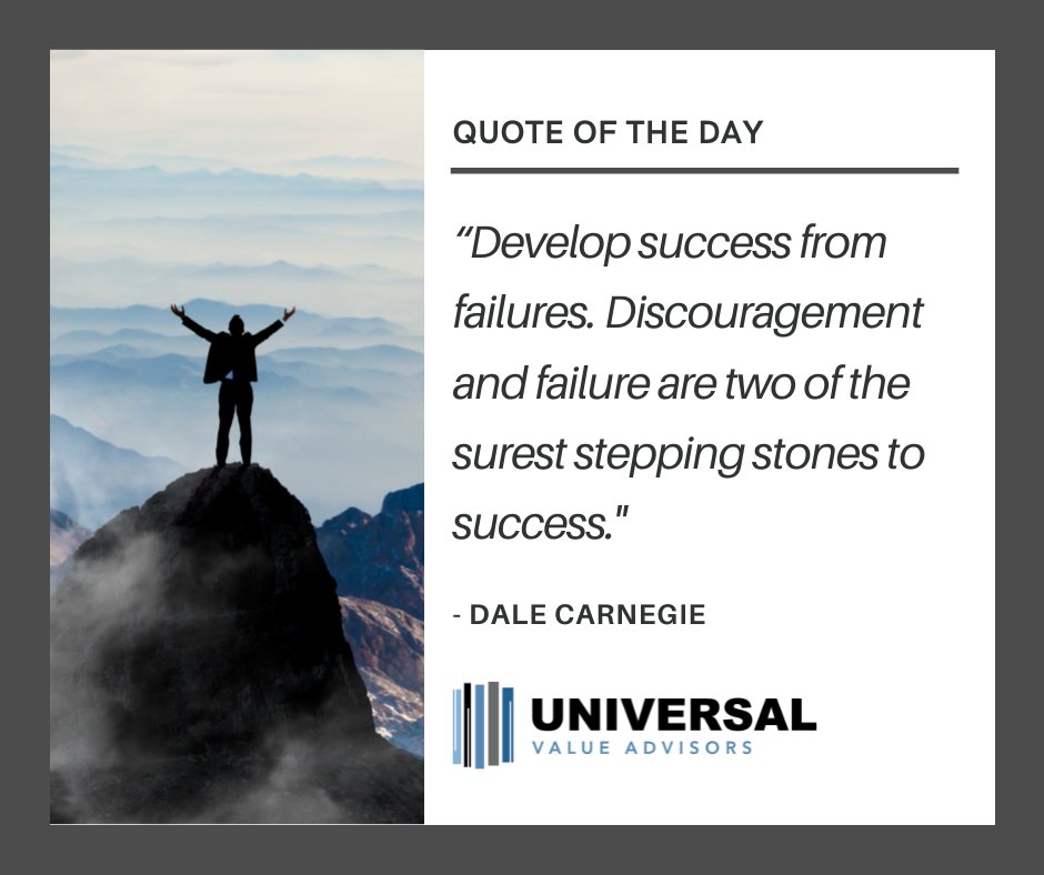 IntInvInsights's tweet image. “Develop success from failures. Discouragement and failure are two of the surest stepping stones to success." 

- Dale Carnegie

#financialservices #stockmarket #wealthmanagement #UVA #ETFS #marketanalysis  #NYSE #UVAdvisors #fixedincome #bonds
