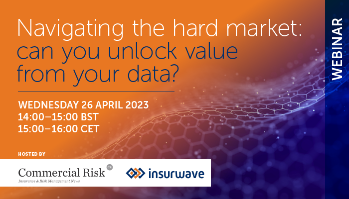 ComRiskOnline's tweet photo. WEBINAR: Navigating the hard market: can you unlock value from your data?
REGISTER HERE: https://t.co/cWMtrr8dTT

#ComRiskEvents #RiskManagementEvents #RiskManagement #InsuranceEvents @insurwaves https://t.co/mcIIjFABU9