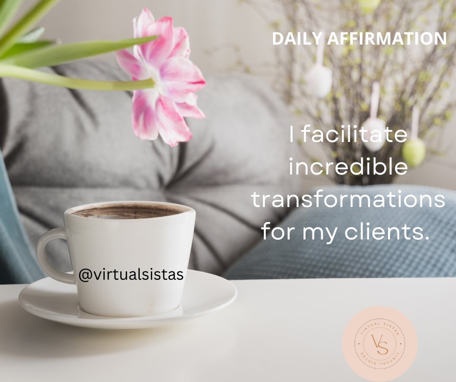 ✨Daily Affirmation✨
.
I facilitate incredible transformations for my clients. 
.
.
.
.
.
.
.
.
.
#virtualsistas  #remoteteams #smallbusinesshelp #virtualassistantlifestyle #virtualassistantnigeria #virtualassistanthelp #creativevirtualassistant #executivevirtualassistant