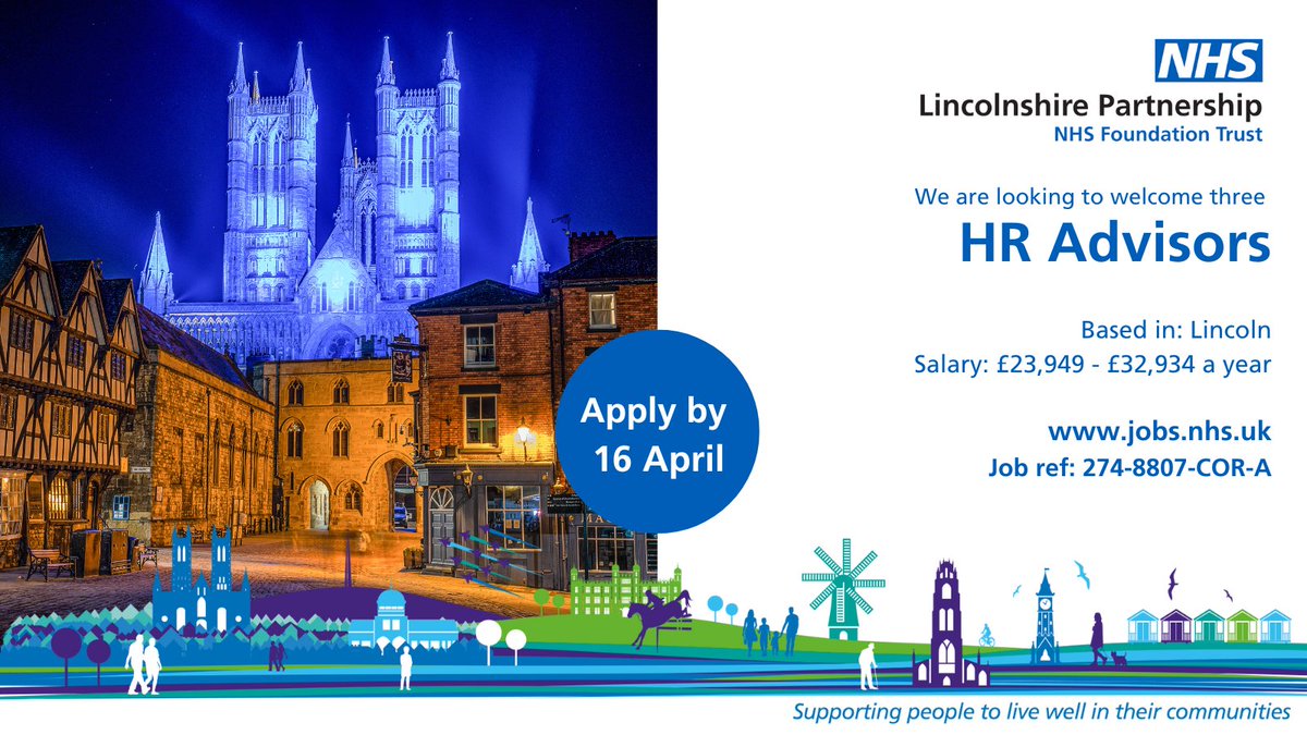 We are on the lookout for three band 5 HR Advisors, with the roles also available as a band 4 developmental opportunity.

The roles are hybrid and pay £23,949 - £32,934 subject to your band.

You must apply by 16 April.

Find out more and apply at bit.ly/438tNvh