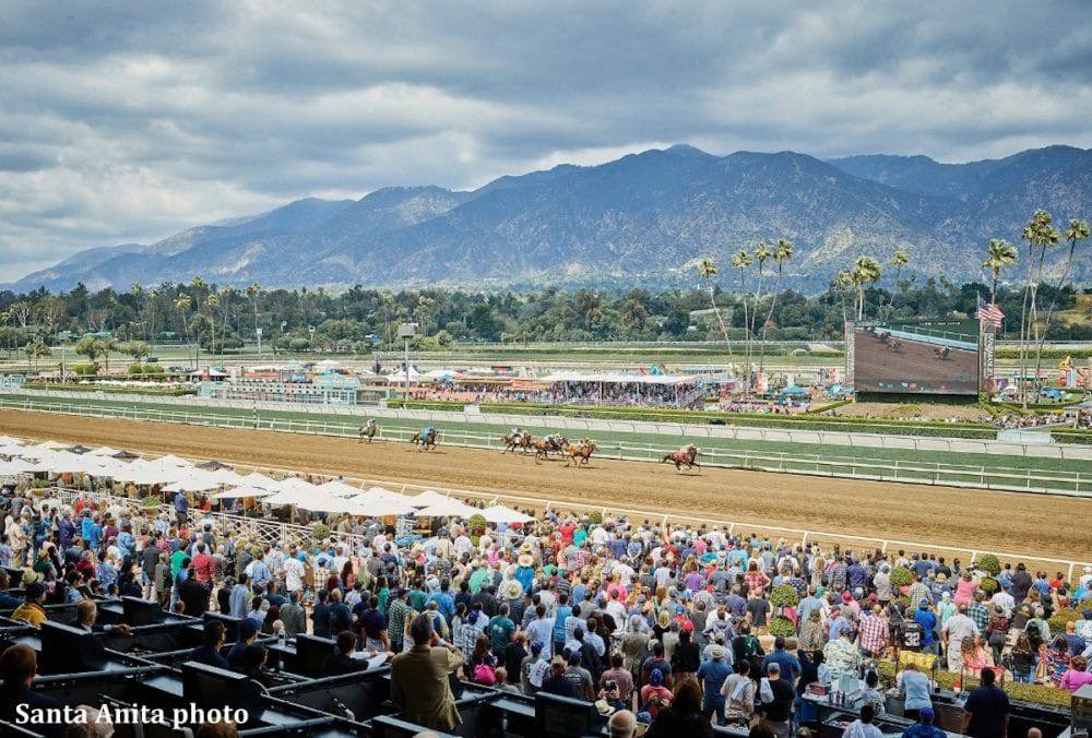The @santaanitapark Derby is here and all eyes are on Skinner, the talented thoroughbred from @StablesCrk with an impressive record. With a $750K purse on the line, Skinner's lightning-fast speed and fierce determination make him a top contender. Don't miss this exciting event as