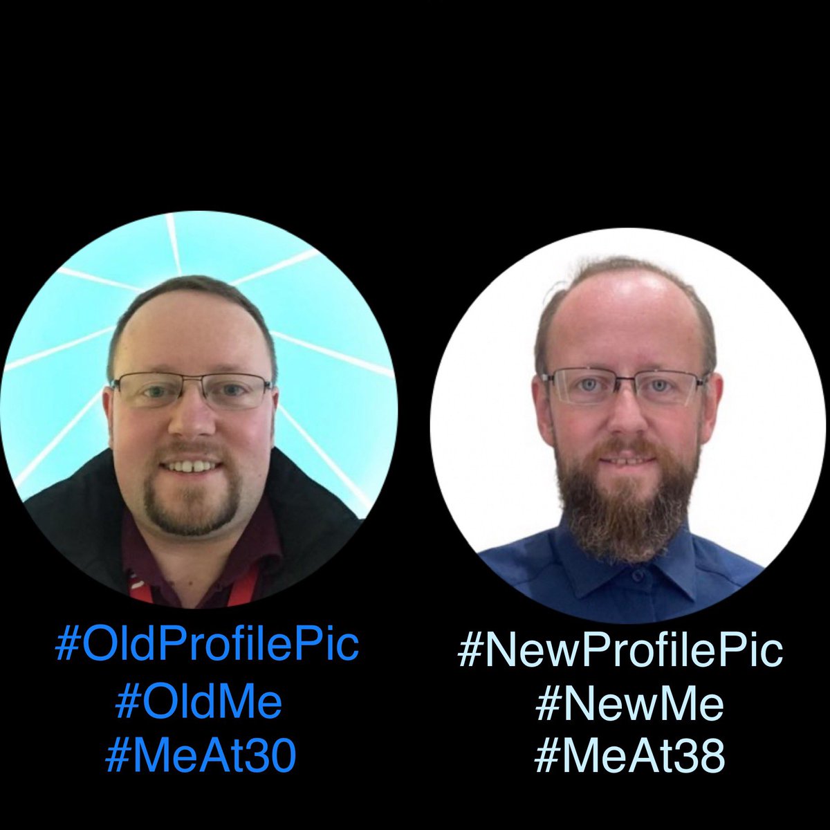 #OldProfilePic #NewProfilePic #OldMe #NewMe #MeAt30 #MeAt38