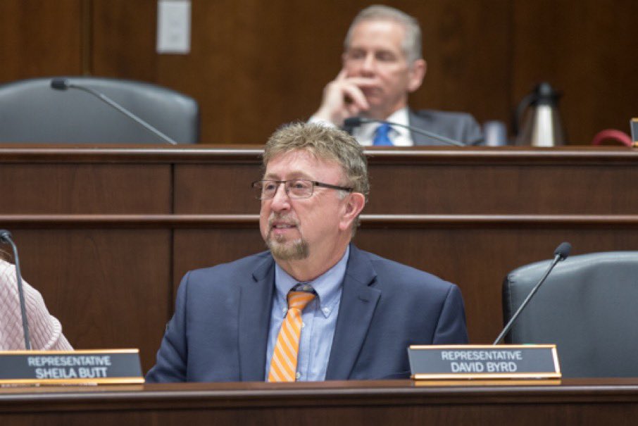 Meet Tennessee Republican rep David Byrd.

David used his position as an HS teacher to molest at least 3 of his female students. Not a problem for TN Republicans since he didn’t do it in drag.

It’s not like he’s a black man using a bullhorn, right?
 01