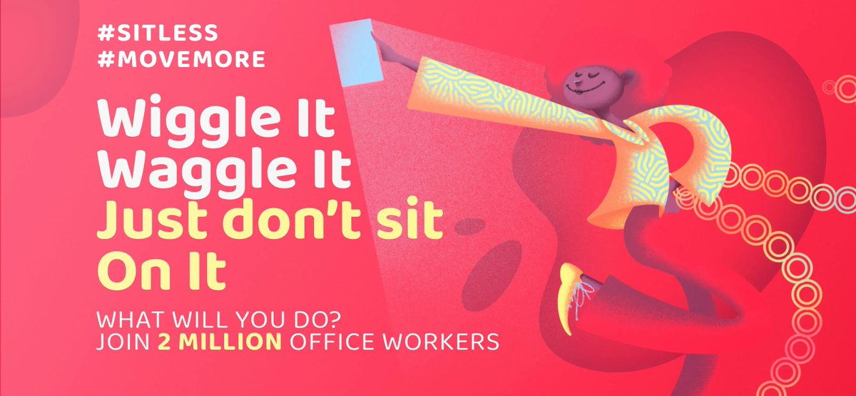 On Your Feet Britain - April 27th

Join 2 million desk workers & participate in a variety of fun & simple activities to #SitLess & #Movemore

theworkplaceevent.com/on-your-feet-b…

#BBCP #BaildonMedicalCentre #BingleyMedicalPractice #OakglenSurgery #SpringfieldSurgery #WilsdenMedicalPractice