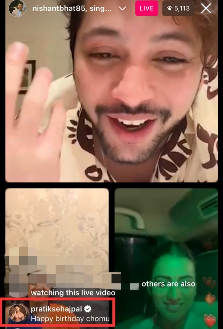 pranish_bfs's tweet photo. some more cute moments from Pratik in Nishu's live 🥹💘
#PraNish
@realsehajpal @TheNishantBhat https://t.co/lf4RDDmvtF