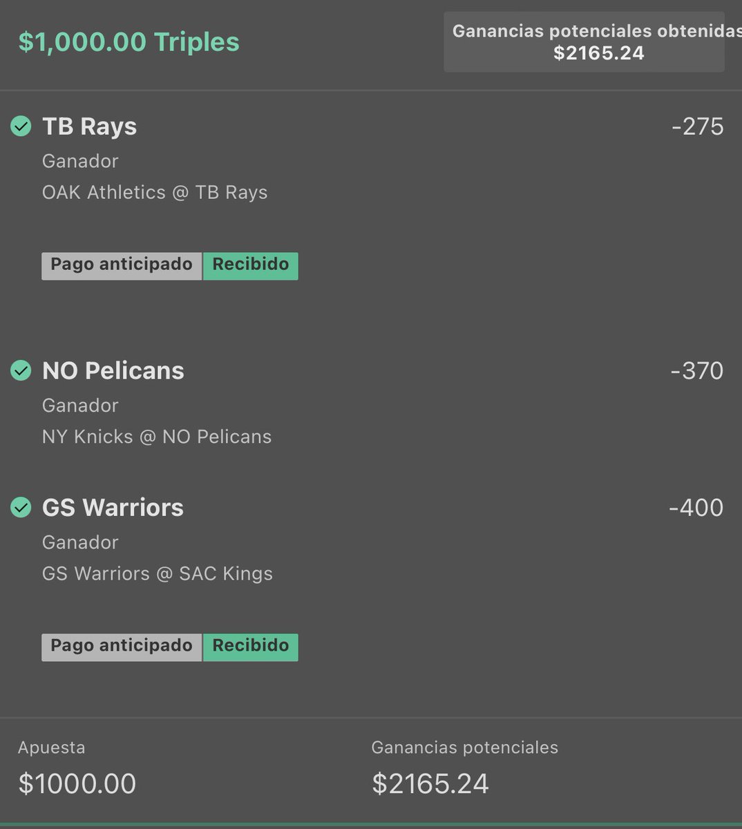 capitanespicks's tweet photo. Ayer ganamos nuestra apuesta fuerte capitanes

🔥🔥🔥🔥🔥!! https://t.co/Fm77c3RoHY
