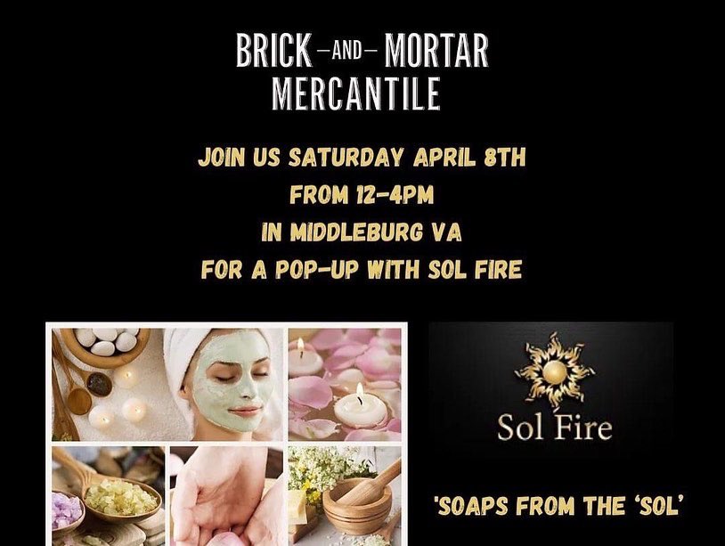 SolFireStore's tweet image. Hello my beautiful people!! Come join us at the beautiful town of Middleburg, Virginia. We are showcasing Sol Fire products, 
#Middleburg
#BrickandMortar
#thesunshinesforeveryone #thankyoumybeautifulpeople#simplenfabulous #fyp #Godisgood #ymiVirgencitatoo