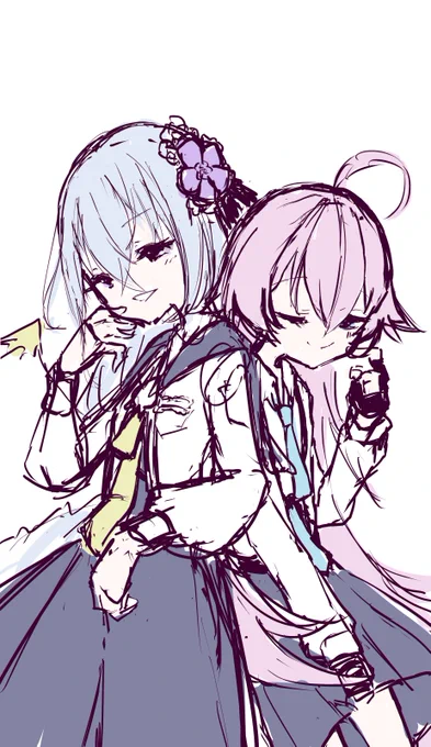 久々に開発部以外のキャラちゃんと描いてる……! 