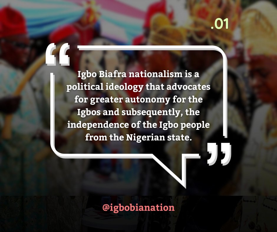BiafraHRA's tweet photo. RESTATING THE IGBO BIAFRANS HISTORICAL AND  LEGITIMATE CLAIM TO SELF-DETERMINATION 

https://t.co/i1hB0qmqZI

The Igbo people have a verifiable claim to self-determination, which refers to their right to determine their own political status, economic development, and cultural ID https://t.co/Gm2dbWI2JB