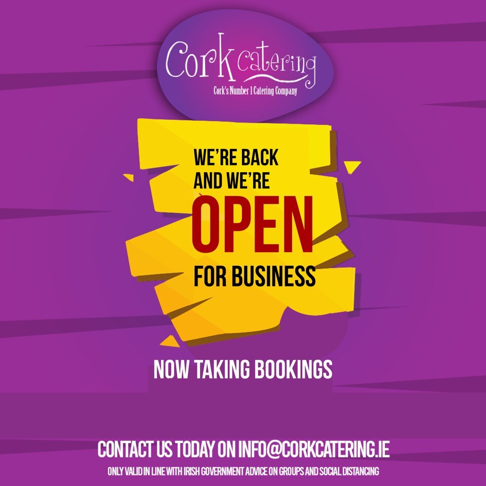 We are finally OPEN for business taking bookings

📞(021) 428 9515
📧info@corkcatering.ie
🌐corkcatering.ie
#corkcatering #corkcommunion #corkeats #corkfood #cork #corkbusiness #corkcook #ireland instagr.am/p/CqyG3u-o8Kx/