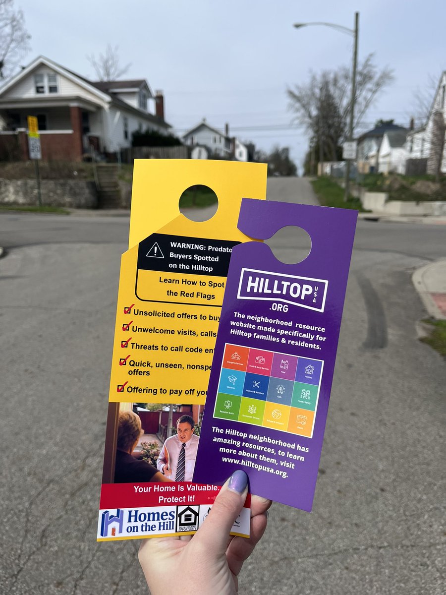 FtonDevelopment's tweet image. We canvassed 140 homes on the Hilltop this morning with 7 volunteers!