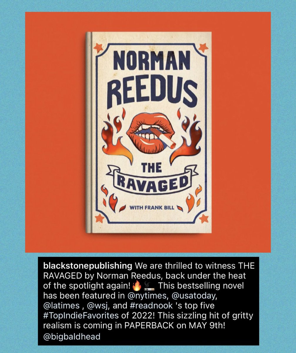🚨🥳🚨🥳🚨🥳🚨🥳🚨🥳🚨

Norman Reedus’ debut novel “The Ravaged” was first published in May 2022.

And now a paperback edition is coming!! 😃🎉🎉

Due for release on May 9th 2023!! 🤸‍♀️🤸‍♀️🤸‍♀️

#NormanReedus @wwwbigbaldhead #TheRavaged #BlackstonePublishing @BlackstoneAudio #TWDFamily