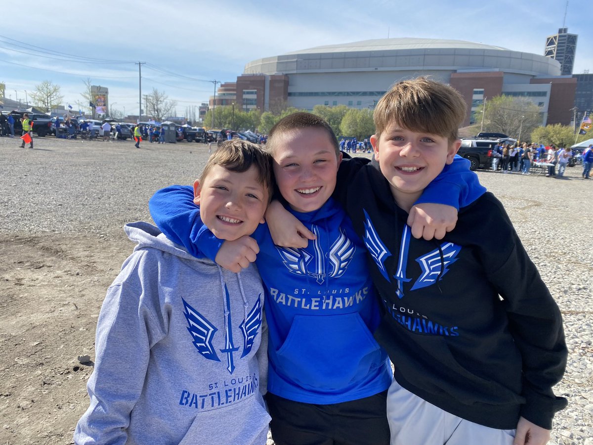 Dudes having a blast on #battkehawksgameday.