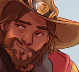 PugCrumbs's tweet photo. Cassidy, but it's just thumbnails from all the art I have of him Making Faces at Ashe. #Overwatch2 #Overwatch https://t.co/glRePCAlci