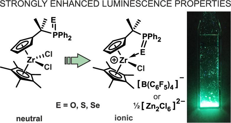 Orgmet_ACS's tweet photo. Highly luminescent cationic zirconocenes with pendant phosphine chalcogenide moieties are reported by Lamač & coworkers @MartinLamac_PhD @JHINST_Prague, part of our Super Special Issue on Early Transition Metals https://t.co/wc1TE8ojSg @Orgmet_ACS #metallocene #luminescence https://t.co/HJOfFcsWhJ