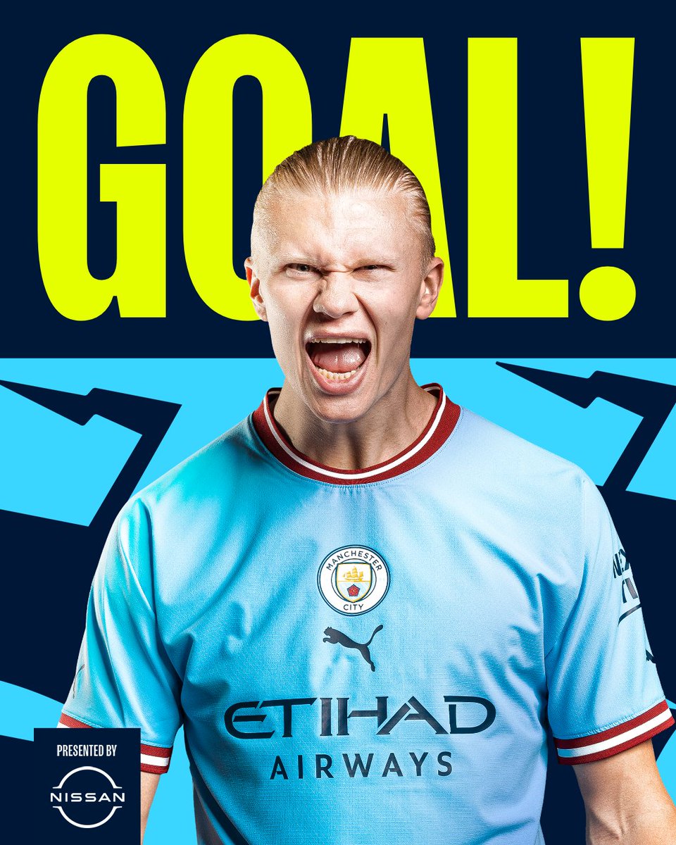 City leads at half time... who else if not the terminator...

#backwithabang