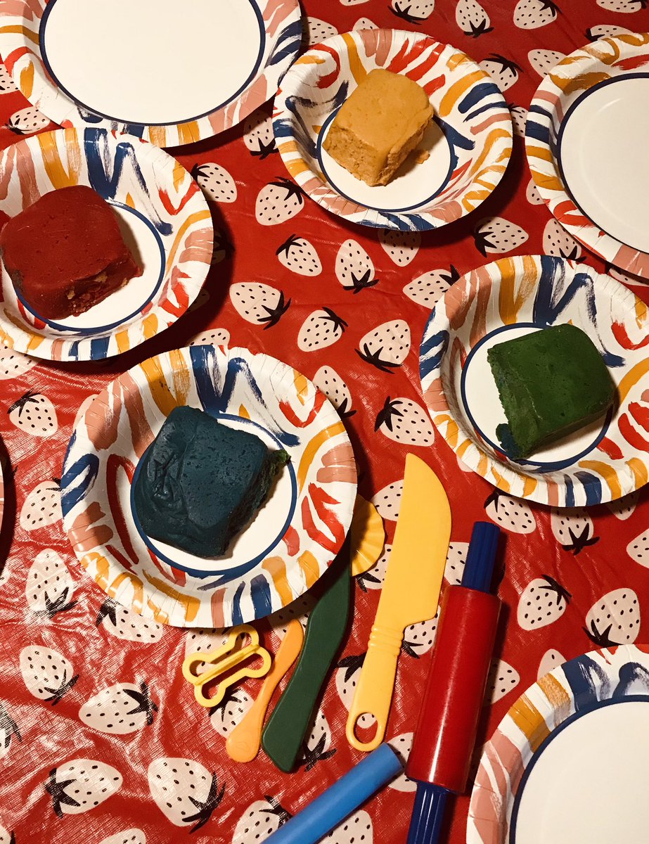 Play doh cookie dough is all set for today’s family fun time.