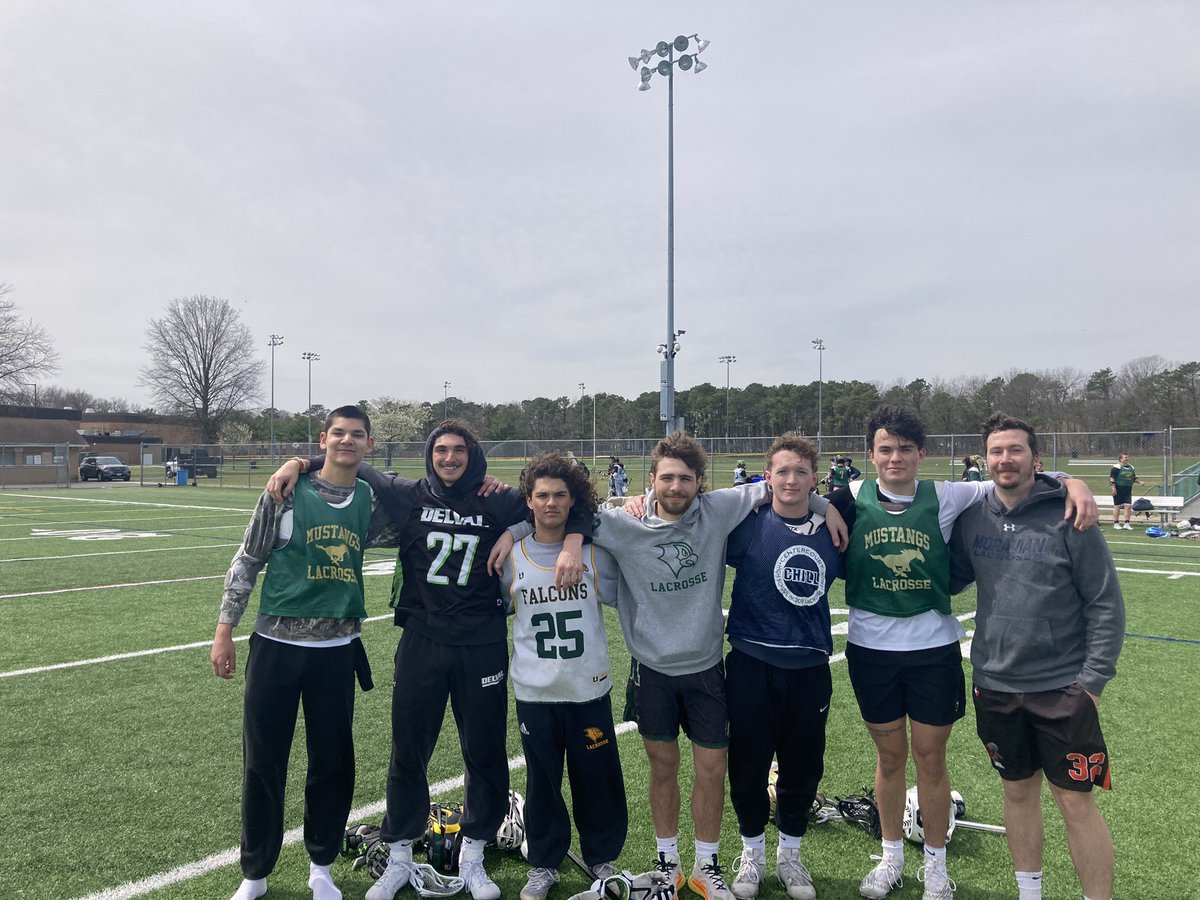 Great to have alumni back today at practice <a href="/AulisiDaniel/">Daniel Aulisi</a> <a href="/dvumlax/">DelVal Lacrosse</a> <a href="/djrinyak/">dylanrinyak</a> <a href="/LVCMLax/">LVC Men's Lacrosse</a> <a href="/filipecorreia22/">Filipe Correia</a> <a href="/FelicianU_mlax/">Felician Mens Lax</a> <a href="/henrylindquist8/">henry_lindquist</a> <a href="/FelicianU_mlax/">Felician Mens Lax</a> chase devaue rob bashers chris marks and bobby g @onceamustangalwaysamustang