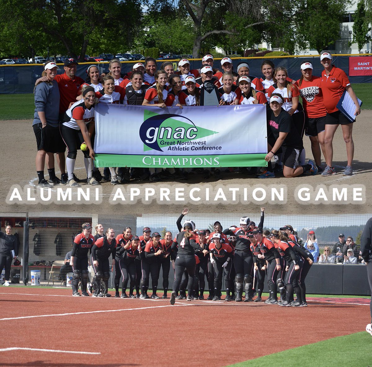 WOUSoftball's tweet photo. Day 2 ππ½ππ½
We cannot wait to see some familiar faces back home!
Join us as we appreciate those who laid the foundation and paved the way for WOU Softball!
Thank you, Alumni! β€οΈπΊ
π 12 & 2
π HOME
π CWU
#alumniappreciation
#onceawolfalwaysawolf
#scowolves https://t.co/EHi58sAnAx