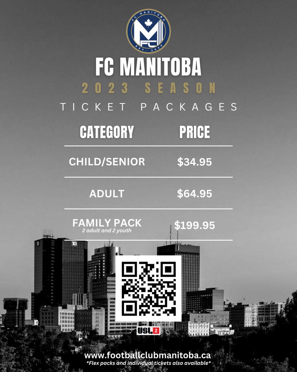 FCManitobaPPL's tweet photo. THE 2023 SEASON IS NEAR! ⚡️ 

Mark your calendars and get your tickets today! 🎟️ 

https://t.co/OOaUegVEsY 

#FCMB https://t.co/R7mFVacwpM