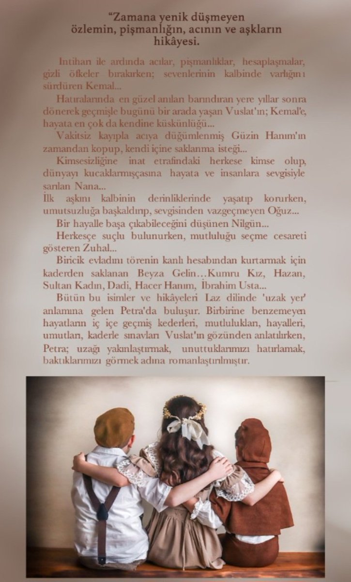 mevsimo's tweet image. Zamana yenik düşmeyen özlemin, pişmanlığın, acının ve aşkların hikâyesi... #Petra