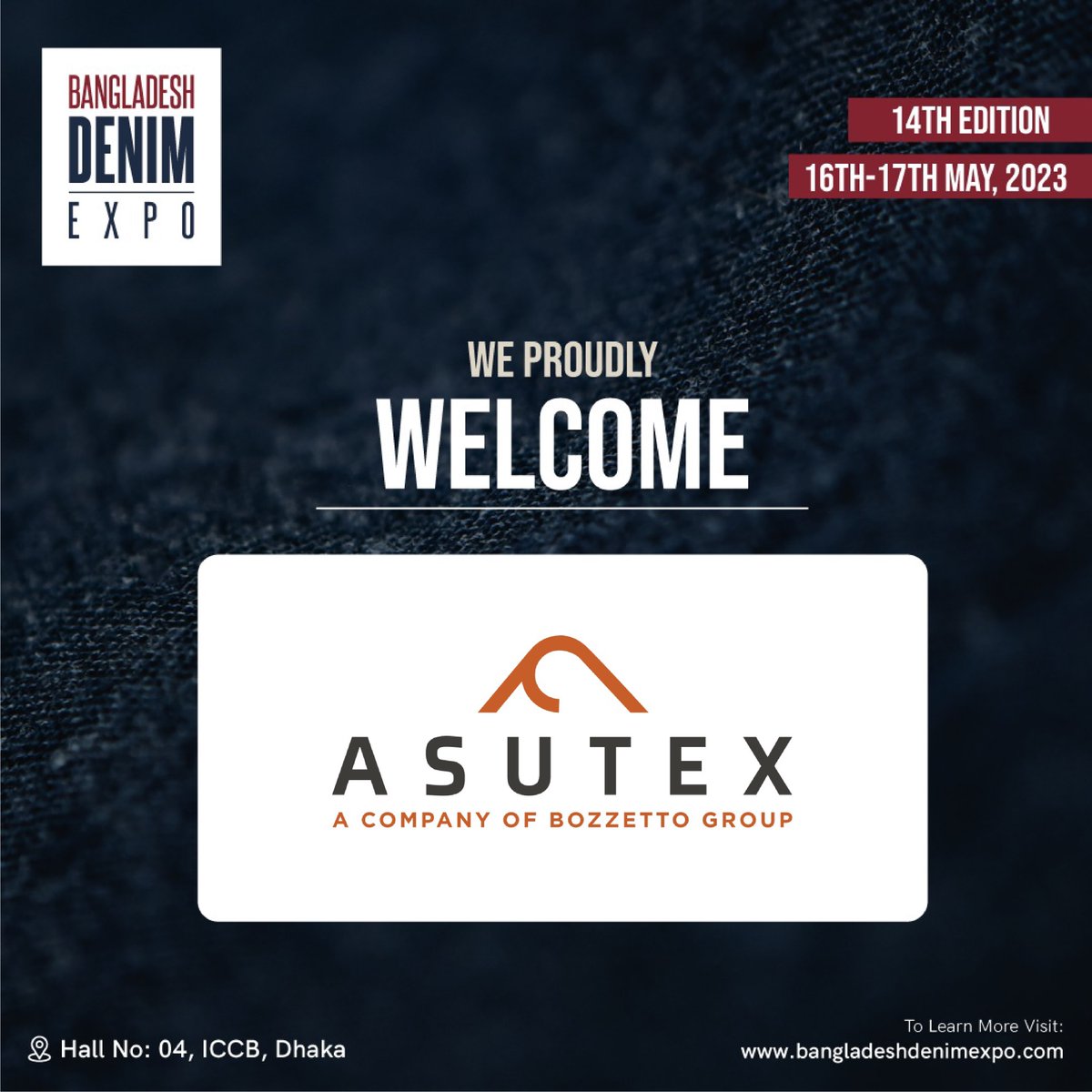 BdDenimExpo's tweet photo. #Asutex is a renowned #chemical and #textilesolutions provider for the entire textiles value chain. It operates in 64 countries and partners with industry specialists in the #textilebusiness.  
Check out what Asutex has got on display for you at  Bangladesh #Denim Expo.  #BDE2023 https://t.co/f5N22aOulX