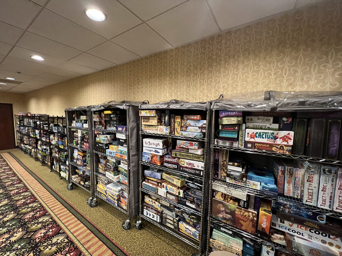 dragonflight's tweet image. Dragonflight is hosting gaming at @norwescon 45. We also brought a part of our game library for attendees to borrow. Come to Cascade 13 and bring a photo ID to check out games.