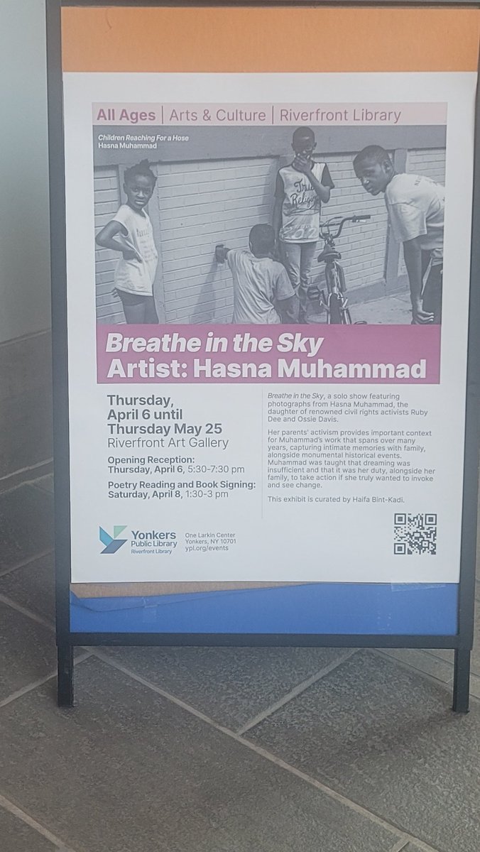 Earthatone's tweet image. Now at the #YonkersPublicLibrary #Riverfront with fellow members of #TheHarlemWritersGuild @harlemwriters here supporting the work of Dr. Hasna Muhammad.
