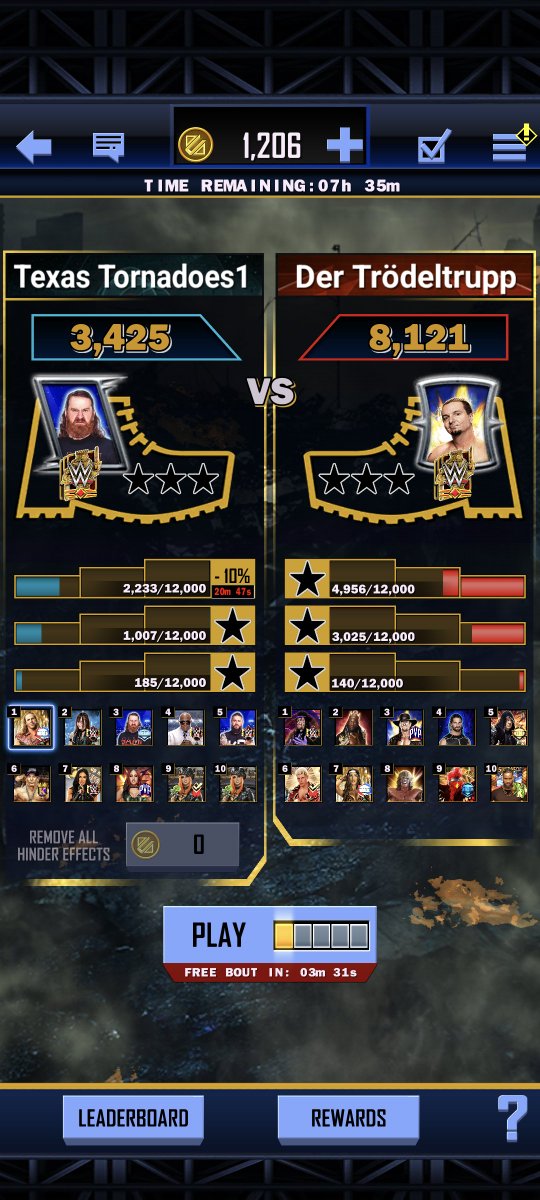 Everyone be careful of these cheating idiots in tsg the top two of Their team are speeders one of them playing 50 games in 30 minutes not even trying to hide their speed hacks need people like this out of the game <a href="/WWESuperCard/">WWE SuperCard</a>