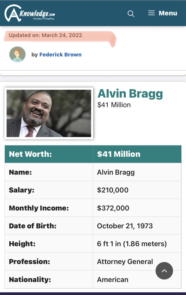 Thread 🧵 Followers have brought to my attention Alvin Braggs net worth