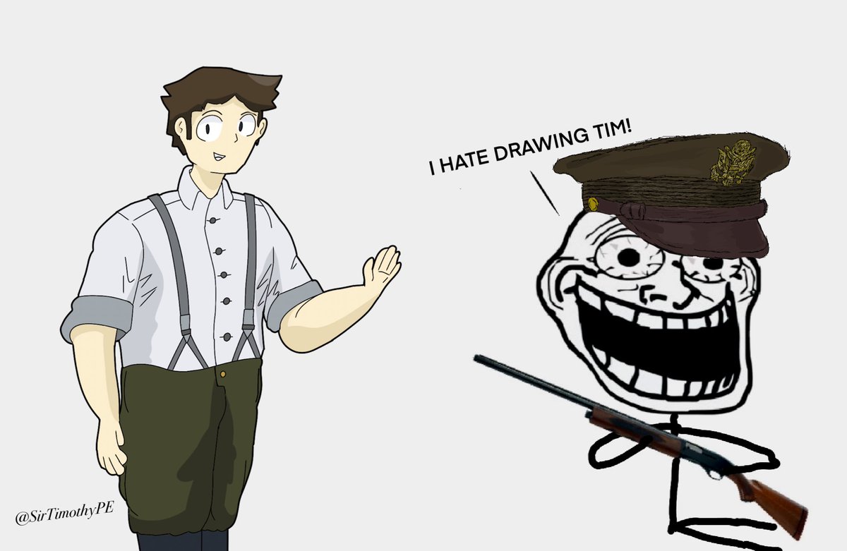 SirTimothyPE's tweet photo. I hate drawing Tim!
#artwork #art #ProjectEmerdon https://t.co/iCgZpJU4li