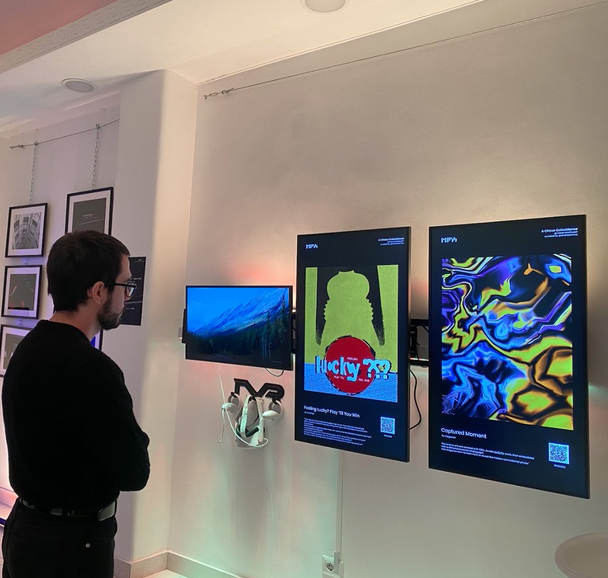A snapshot in time -

'Captured Moment' by <a href="/steganon/">steganon</a> on display, frozen in time with <a href="/thisisjoeboyd/">Joe Boyd</a> at the Circus Coincidence exhibition in Rome.