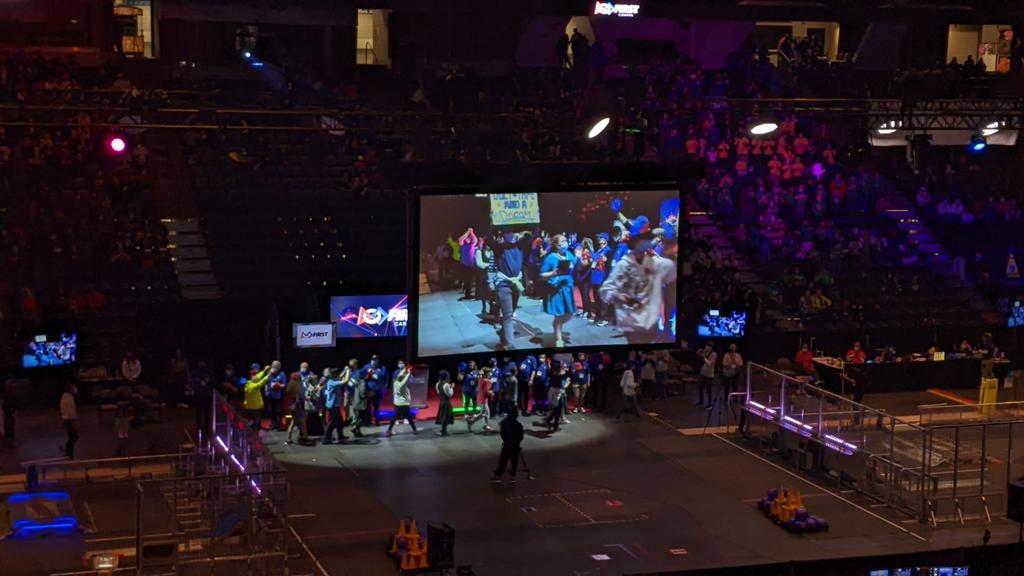 FRC4917's tweet photo. @Team16424_7757 you may have run out of pins but you haven't run out of awards. Congratulations you silly billys 😘 #teamspiritaward https://t.co/wVRfqFO4Fw