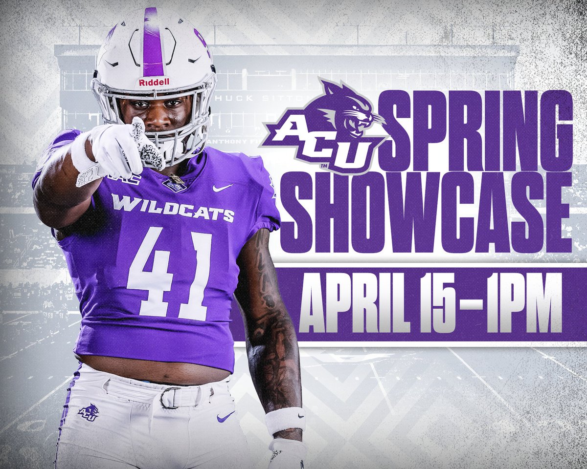 1⃣ week til the 𝐒𝐩𝐫𝐢𝐧𝐠 𝐒𝐡𝐨𝐰𝐜𝐚𝐬𝐞!🏈🟣
🗓️: April 15
⏰: 1:00 PM
📍: Anthony Field
🆓admission for all Wildcats!🟣