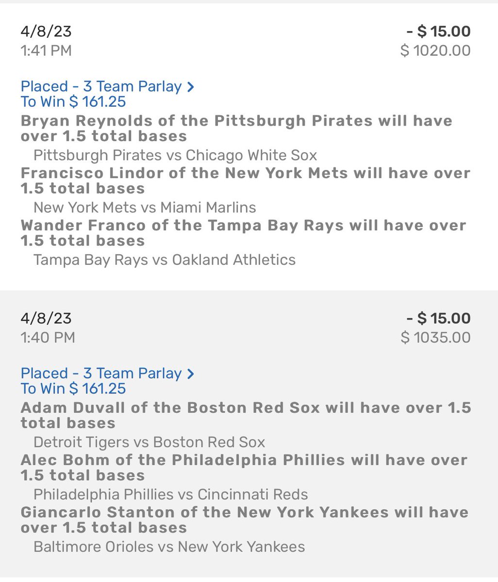 boss04_'s tweet photo. 1. First Inning Runs.
2. Bases plays.

Please bet responsibly. https://t.co/AfPynF9SW9