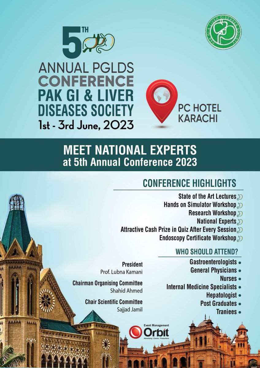 5th Annual Conference <a href="/PGLDS1/">PGLDS</a> 
Who should join 
1st-3rd June 2023
<a href="/KamaniLubna/">Lubna Kamani</a> <a href="/DrNazishbutt/">Nazish Butt 🇵🇰</a> <a href="/draffanqaiser/">Dr. Muhammad Affan Qaiser</a> <a href="/EASLnews/">EASLnews</a> <a href="/AASLDtweets/">AASLD</a> <a href="/AmCollegeGastro/">ACG</a> <a href="/WHOWPRO/">World Health Organization (WHO) Western Pacific</a> <a href="/bbchealth/">BBC Health News</a> <a href="/pssld_official/">PSSLD (Official)</a> <a href="/helpatologist/">Nadeem Tehami</a> <a href="/TariqMarri18/">Dr.Tariq Marri</a> <a href="/dr_kaleembadini/">Dr Kaleem Badini</a>