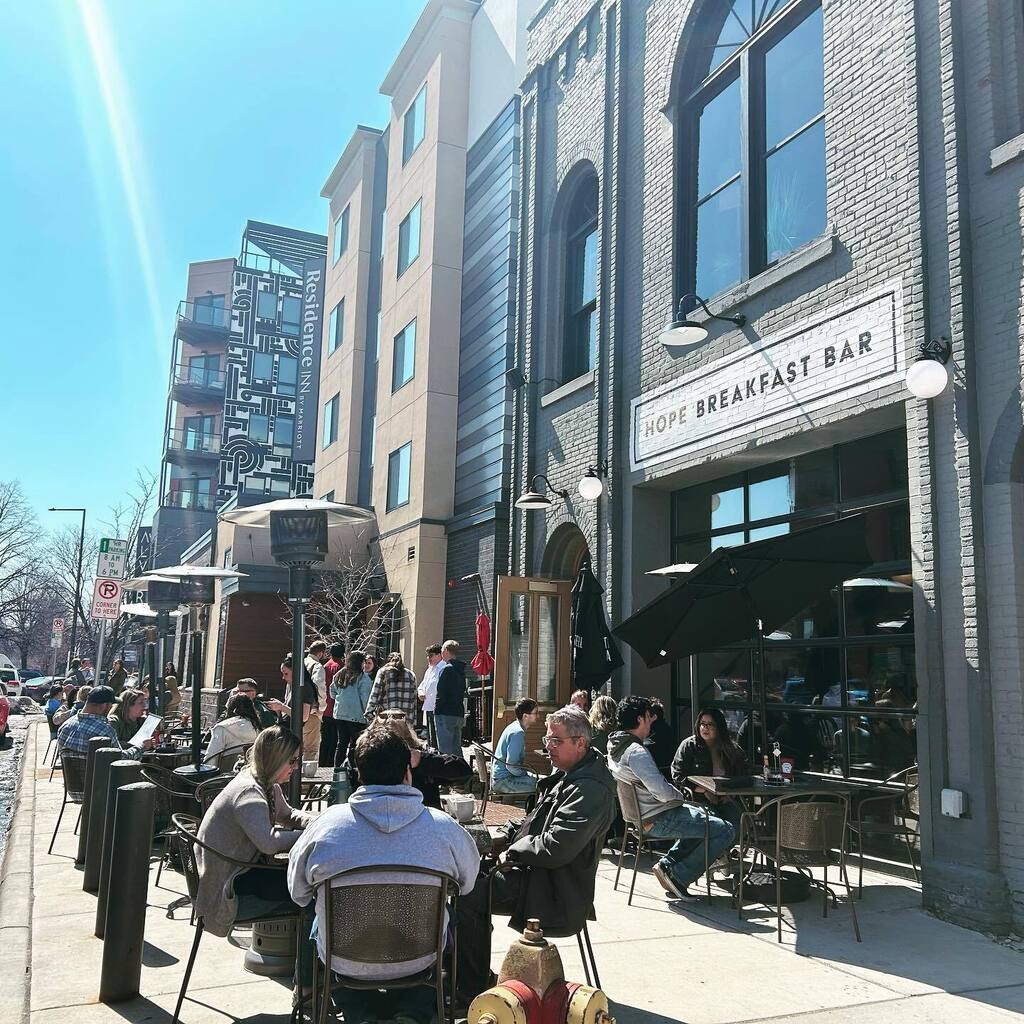 I spy the first day of patio season!! ☀️ 🥞 Now serving all your breakfast favorites both indoors and out at our St. Paul location. 

P.S. Don’t worry, as it continues to warm up, our patio will expand back into the street! 🌞 instagr.am/p/CqyLCrlup-C/