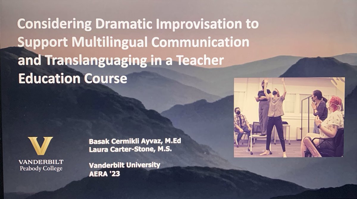 Basak Cermikli Ayvaz (@basakcermikli) on Twitter photo Come find me and the fabulous Laura Carter-Stone <a href="/AERA_EdResearch/">AERA</a> next Friday in Chicago! With our colleagues from <a href="/vupeabody/">Peabody College</a> <a href="/VanderbiltU/">Vanderbilt University</a> we’ll discuss teacher education for multilingual learners from different perspectives. Come find me and the fabulous Laura Carter-Stone <a href="/AERA_EdResearch/">AERA</a> next Friday in Chicago! With our colleagues from <a href="/vupeabody/">Peabody College</a> <a href="/VanderbiltU/">Vanderbilt University</a> we’ll discuss teacher education for multilingual learners from different perspectives.