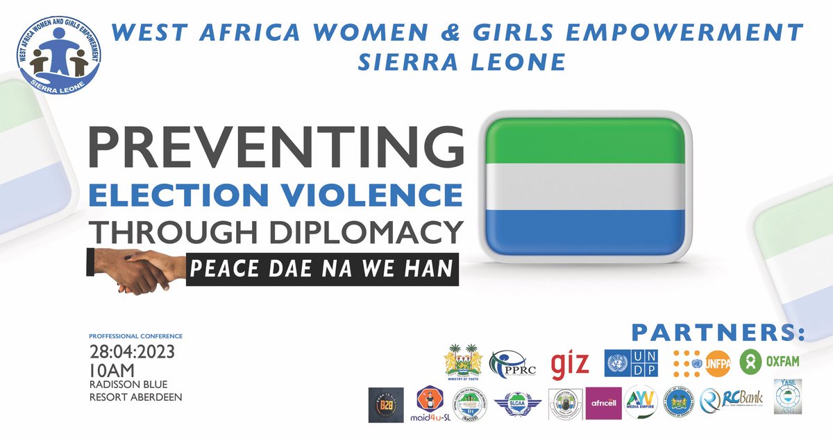 WestAfricaWome2's tweet photo. When violence begins, those who suffer the consequences of violence are women and children. In this regard, we as women and children organizations will hold a one-day conference on Peaceful Elections before, during, and after Elections at the Radisson Blu on 28 April 2023. https://t.co/CaejDvndDi