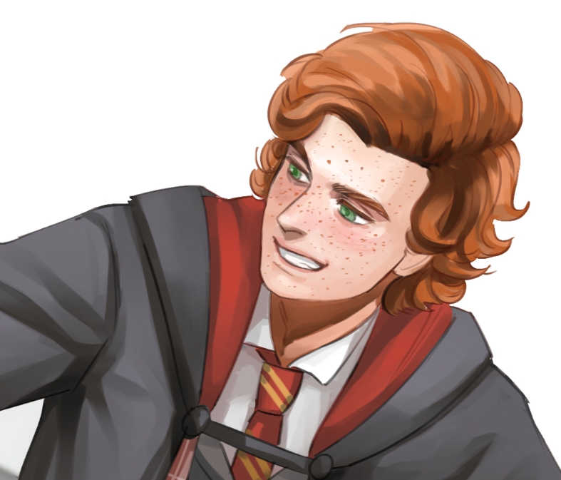 Garreth and MC share an interest in potions, and whenever they meet, they compliment each other's hairstyles.😘
#garrethweasley