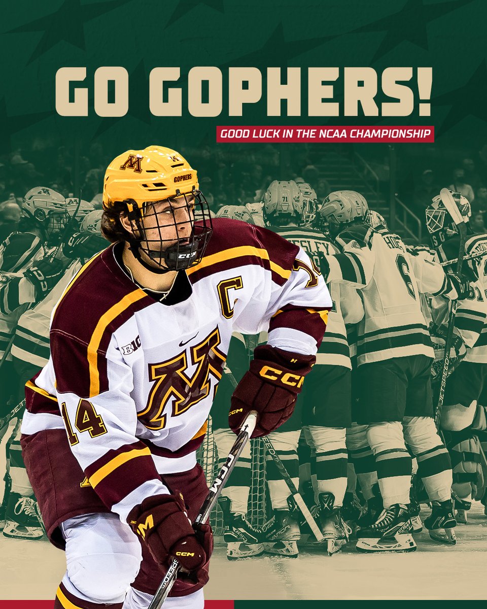 mnwild's tweet photo. Good luck to Brock Faber and @GopherHockey! Bring it on home! 🏆

#mnwild https://t.co/YlvrytOFyt