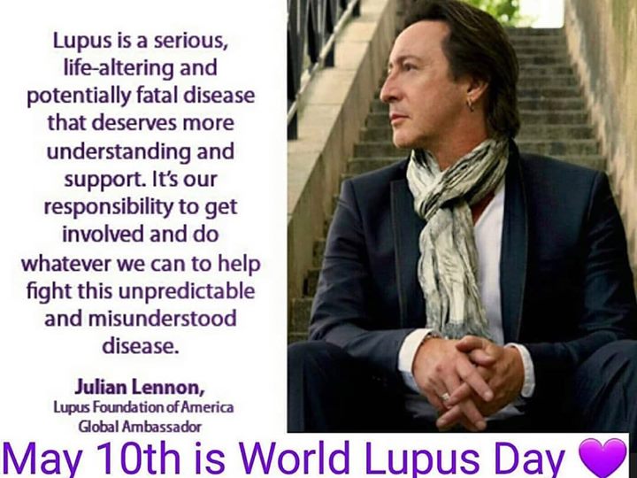 Happy 60th Birthday to Singer Songwriter Julian Lennon, son of John Lennon and advocate to raise Lupus Awareness. 