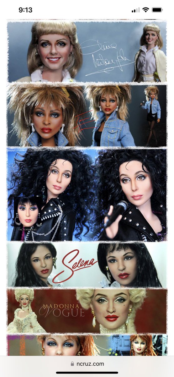 stevemckinnis's tweet photo. https://t.co/kzGeyNb6MH updates for an #amazing #artist @ncruzdollart 

#celebrityartist #art #ooak #barbie #onesixthscale @1sixthW #tinaturner #lindsaywagner #leemajors #cher #icons #ooakartist #repaints #luparker 

Visit https://t.co/xoZsbc4bbF and https://t.co/6p7y8HiFSA https://t.co/KztWANcZZq