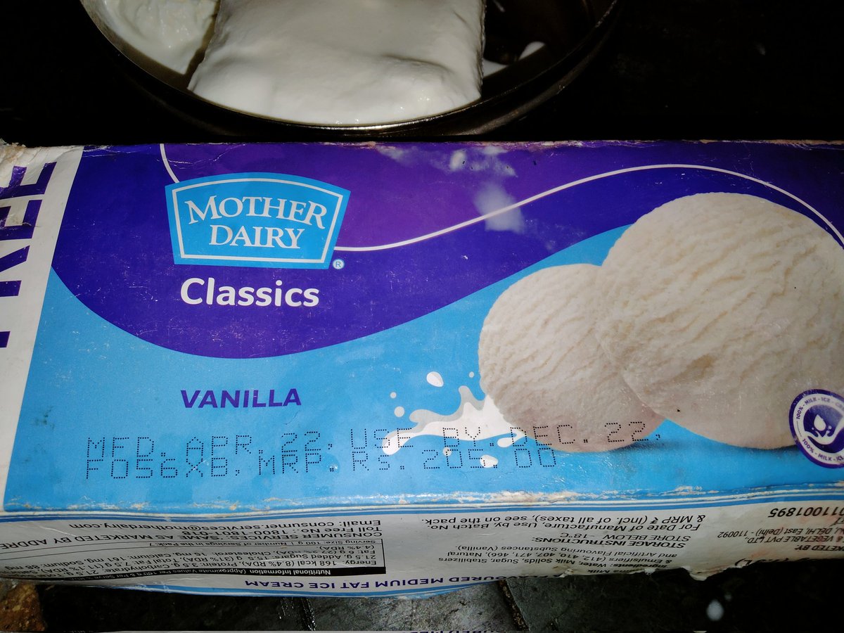 AbvpMj's tweet photo. @MotherDairyMilk @crmMotherDairy
I buy this icecream  Shop No. 865 ghaziabad today when I checked the box date is already expired .
What type of products you are selling? Its has already expired you playing with the life of families who trust mother dairy.
Kindly look into this https://t.co/KHvHcaD5yb