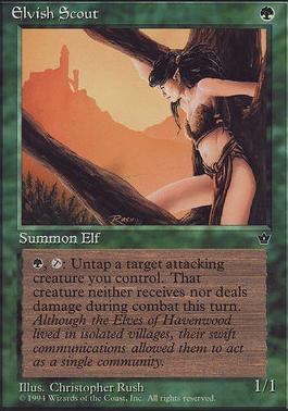 MTG Card Thoughts: #wotc Elvish Scout: This was in the first elf deck I ever faced. I hate/love her. She is fun, sexy and tactical. MTG Card Thoughts: #wotc Elvish Scout: This was in the first elf deck I ever faced. I hate/love her. She is fun, sexy and tactical.